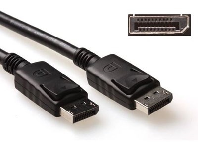 ACT DisplayPort kabel 2 m Zwart
