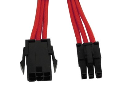 Gelid  Solutions 6-Pin VGA Extension Cable - Rood - 30 cm