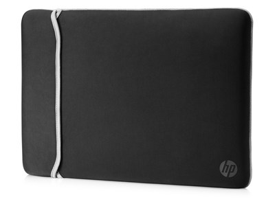 Outlet: HP Neoprene Reversible - Laptop Sleeve - 14&quot; - Zwart / Zilver
